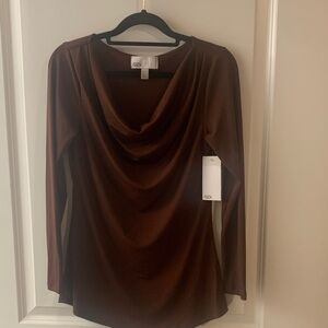 Nordstrom Brown Long Sleeve Top